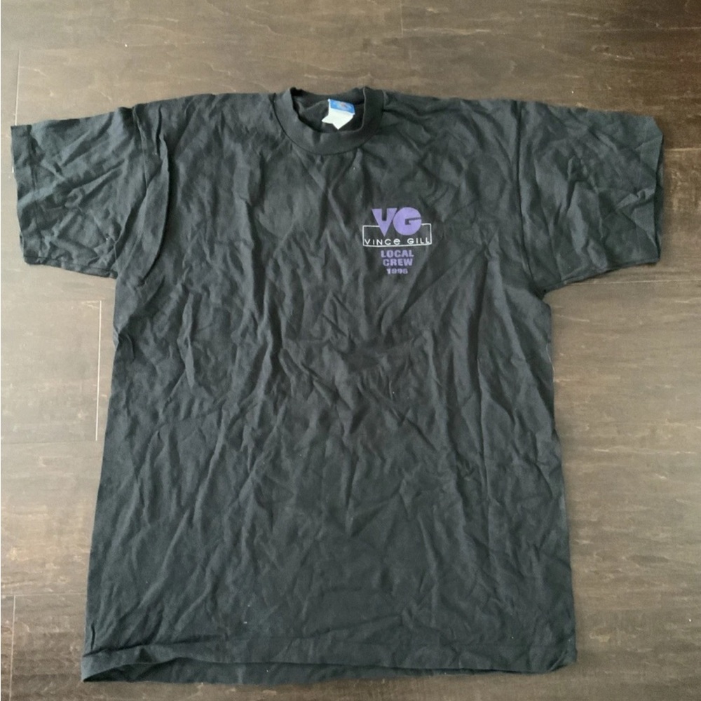 Vince Gill 1996 Local Crew Black T Shirt Mens XL